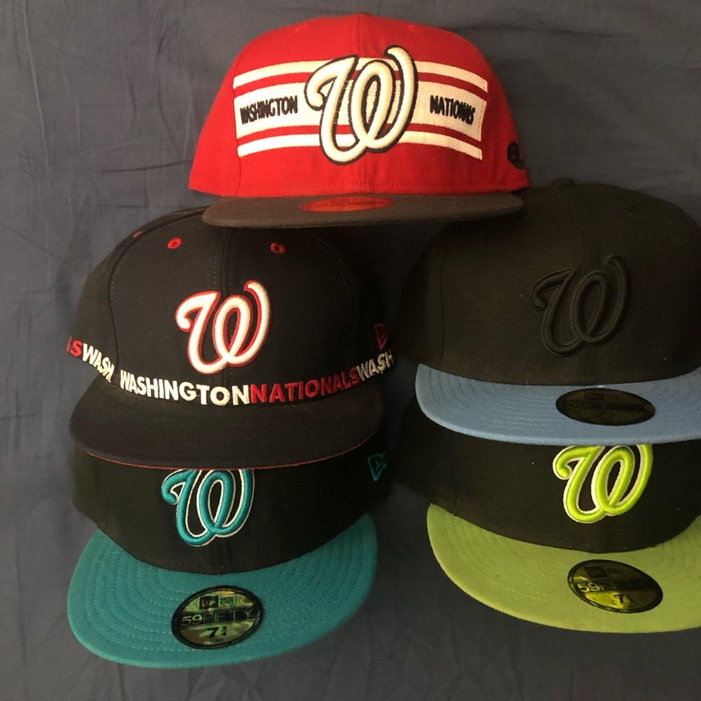 NEW ERA WASHINGTON NATIONALS FITTED CAP BUNDLE 7 5/8